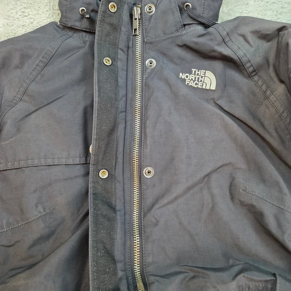 The North Face HyVent Hooded Parka Jacket Womens XS Utility Pocket Outdoor Black